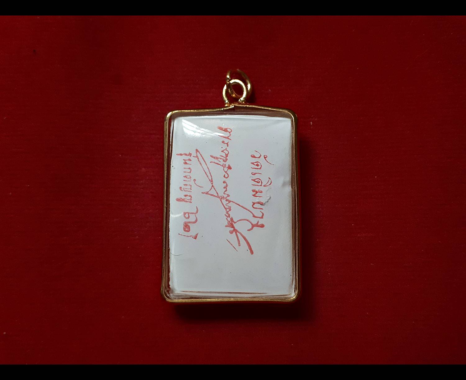 รูปภาพ หลวงพ่อกวย วัดโฆสิตาราม(วัดบ้านแค) (ต็อกโค็ดหนุมาน) ขนาดห้อยคอ เลี่ยมกันน้ำกรอบทองไมครอน ปี2562