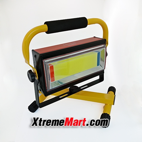 ไฟฉายสปอร์ตไลท์ 30W COB LED Floodlight Outdoor 2700 LM รุ่น WJ001-2 โคมและแกนหมุนได้ พร้อม Power Bank ในตัว