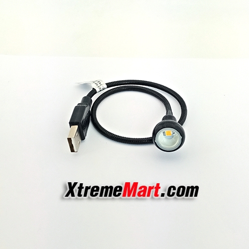 โคมไฟ USB แสงเหลือง สำหรับอ่านหนังสือ/Notebook พกพาง่าย ปรับ/ดัด/งอได้ตามต้องการ (สีดำ)