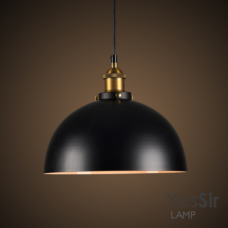 โคมไฟห้อยเพดาน เรโทรอินดัสเทรียลสีดำ