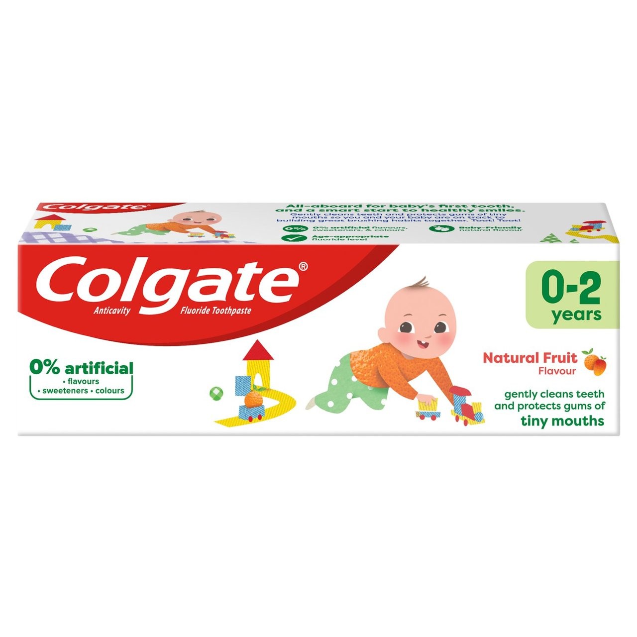 ยาสีฟันผสมฟลูออไรด์สำหรับทารกและเด็กเล็ก Colgate Baby Toothpaste 0-2 Years
