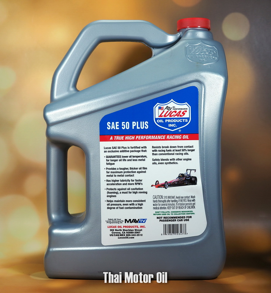 Lucas Racing Oil SAE-50 Plus 5Qt.