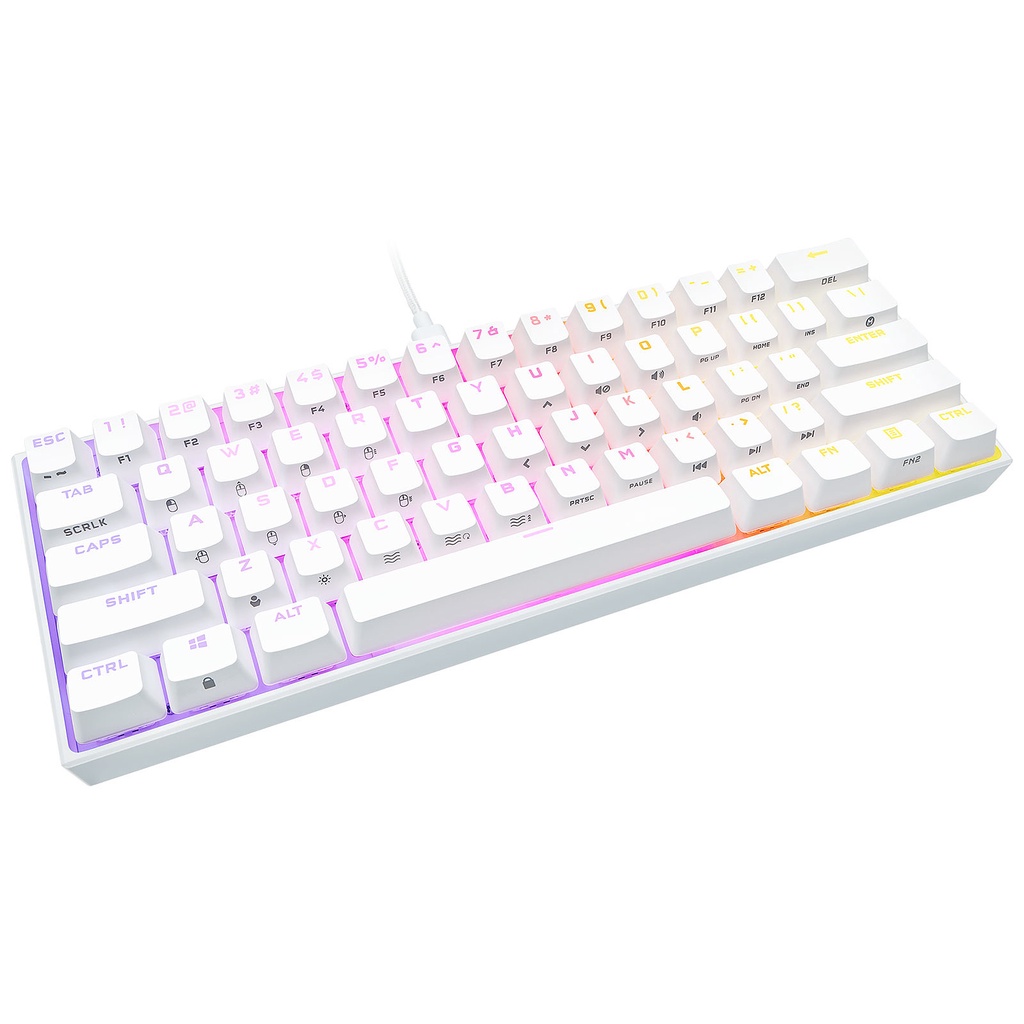(EN) CORSAIR K65 RGB MINI 60% (Black / White) Mechanical Gaming Keyboard CH-9194010-NA / CH-9194110-NA