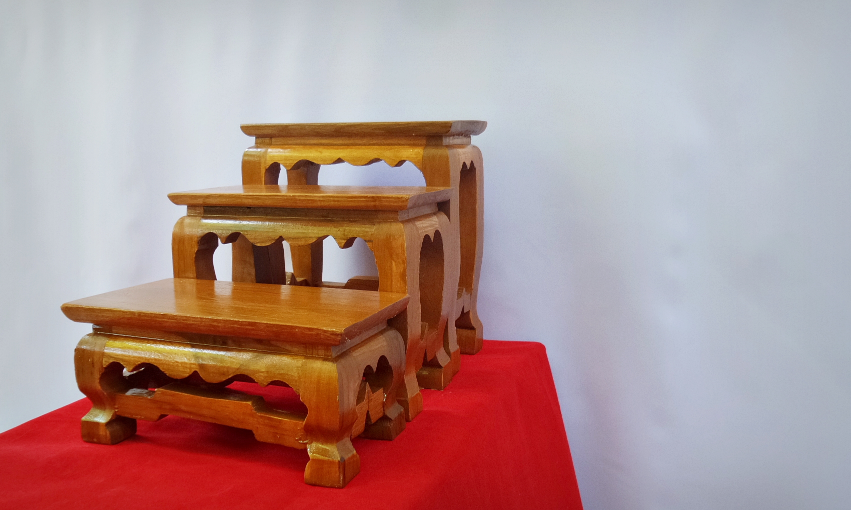 โต๊ะหมู่บูชา แบบแยกชิ้น โต๊ะสำหรับวางพระพุทธรูป วางวัตถุมงคล หรือ วางโชว์สินค้า