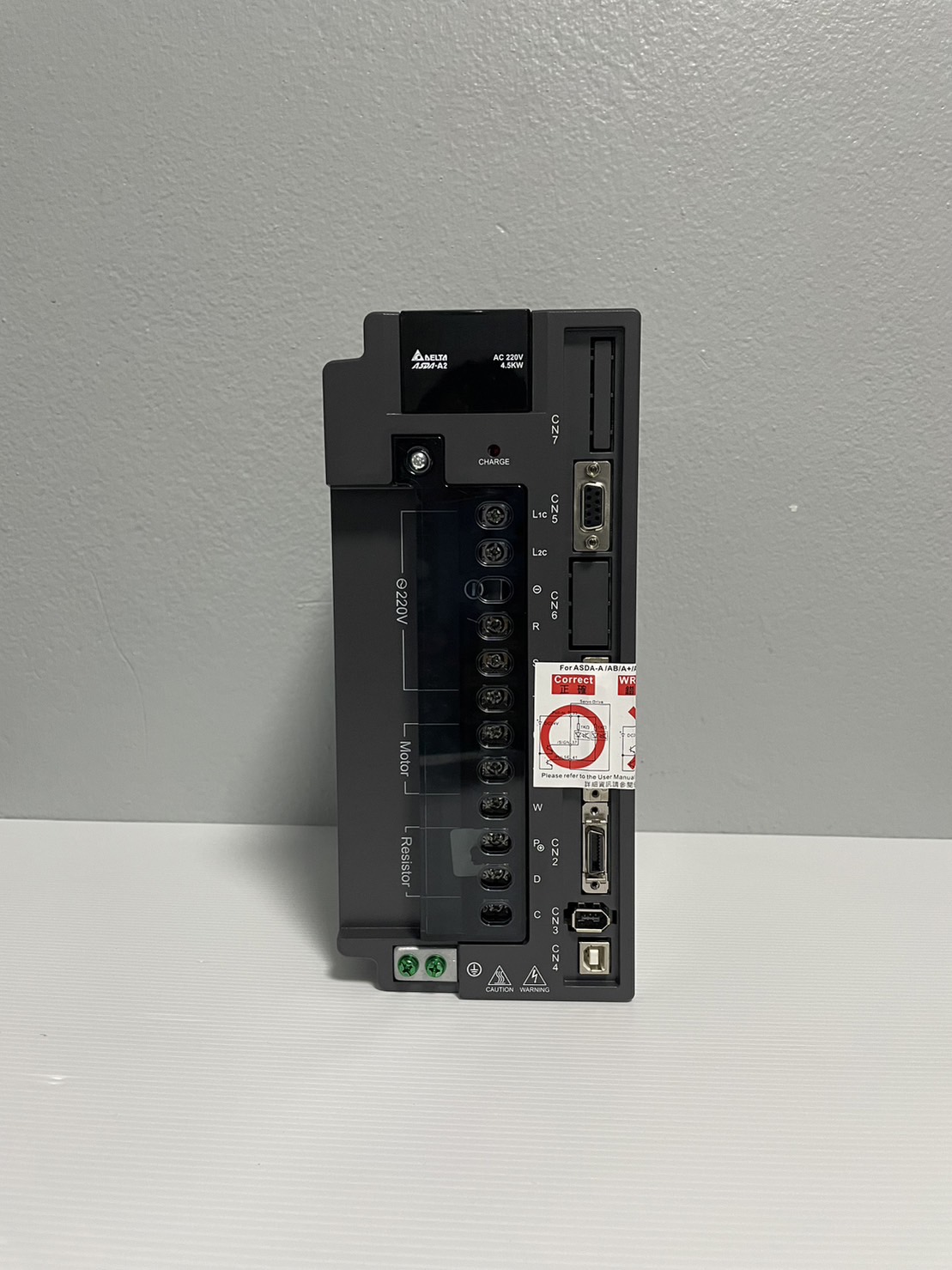 Delta AC Servo Drive ASDA-A2 Series Model:ASD-A2-4523-L 4.5KW 220V 3-phase