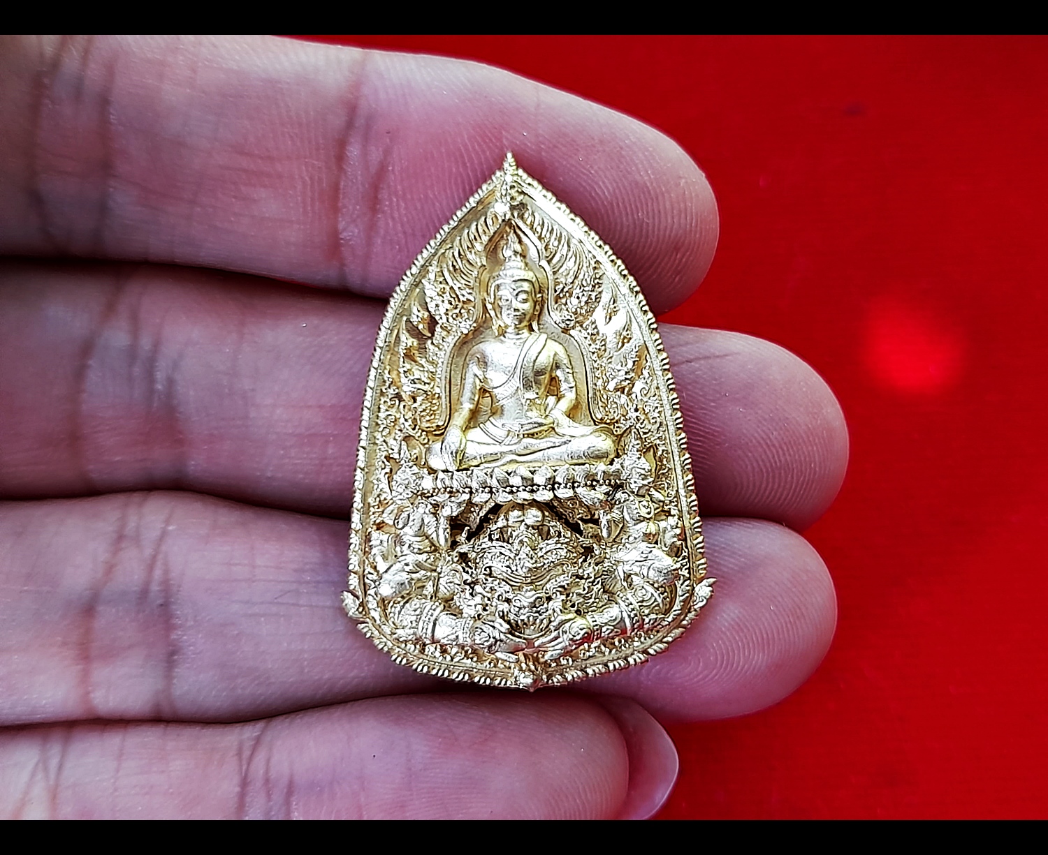 เหรียญสมเด็จองค์ปฐม ปางประทับพระราหู(พร้อมทั้งบริวารยักษ์คนถรรพ์) เนื้อทองเหลือง ปี2564 #รับประกันแท้ - หลวงพ่อเล็ก วัดท่าขนุน