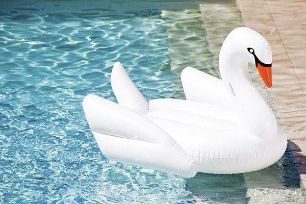 พูลโฟลทหงส์สุดหรู Giant Swan (White)