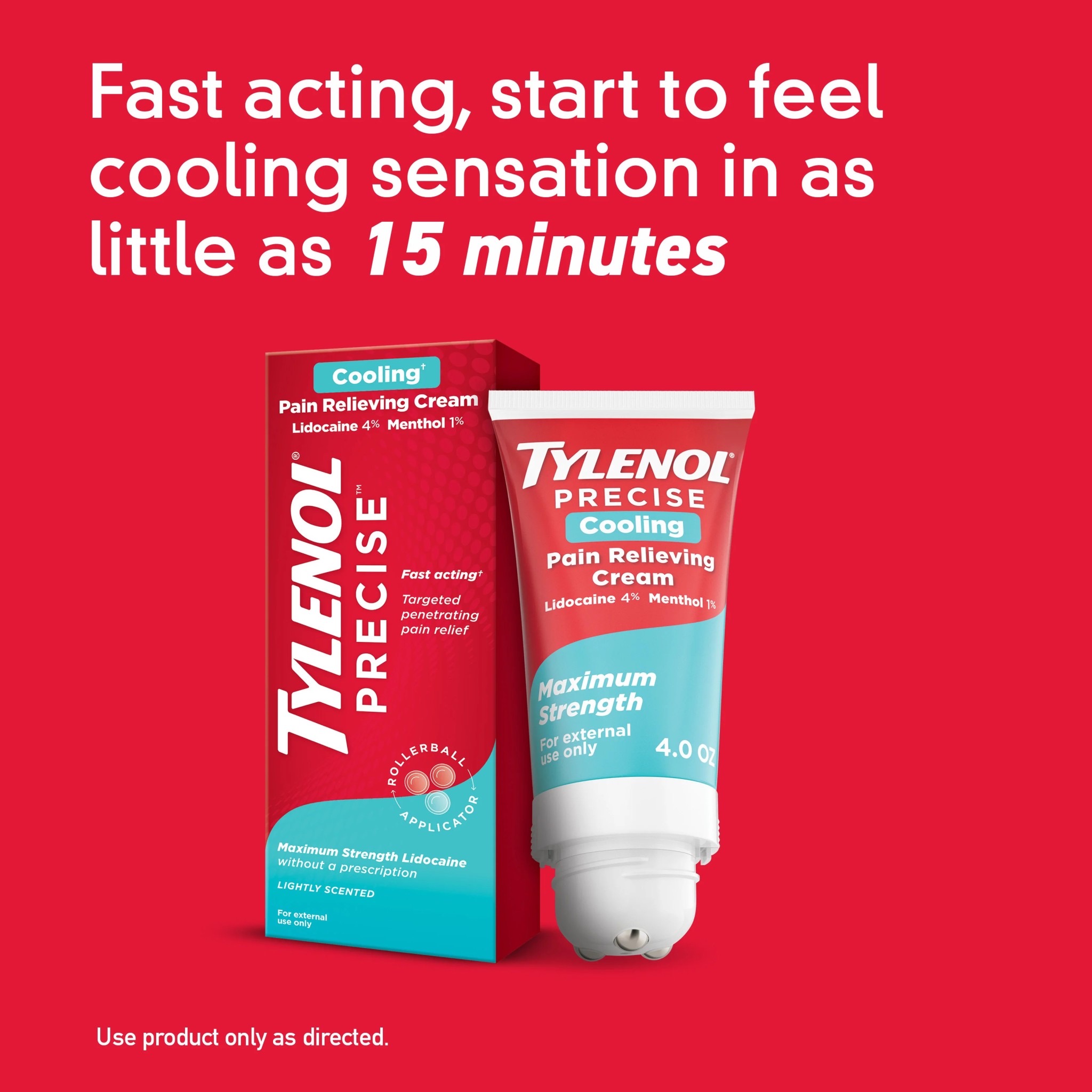 ลูกกลิ้งบรรเทาอาการปวดสูตรเย็น TYLENOL PRECISE Cooling Pain Relieving Cream
