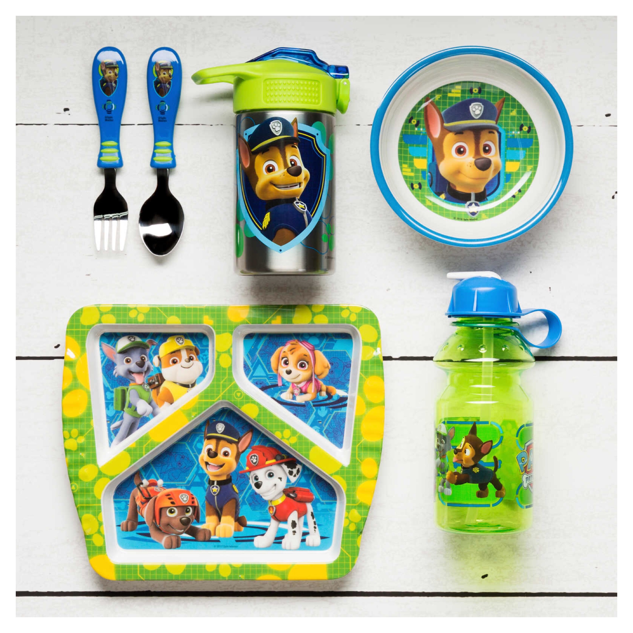 กระติกน้ำสเตนเลสพร้อมหลอดดื่ม Zak! Paw Patrol Stainless Steel Reusable Water Bottle (Green)