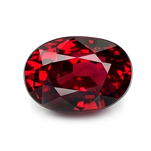 Natural Ruby พลอยทับทิม แทนซาเนีย ขนาด 2.09 กะรัต รูปไข่ สีแดงสวย ไม่ติดส้ม เนื้อสะอาดมองตาเปล่าไม่มีตำหนิ ส่องด้วยกล้องขยายสะอาด 99%