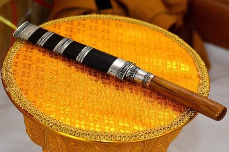 พระขรรค์ แก้วมหาจักรพรรดิ์ ติดเพชรจักรพรรดิ์ (ขนาดเล็กพกพา) เนื้อเงินแท้ (เข้าพิธีเพรชราวุธ วัดท่าขนุน) ปี2558 #รับประแท้