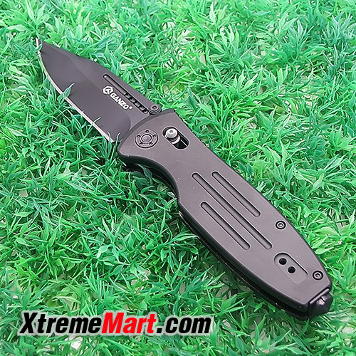 มีดพับ Ganzo G702 ใบสีดำ Axis Lock 440c Stainless Steel Blade Black G10 Handle Camping Pocket EDC Folding Knife