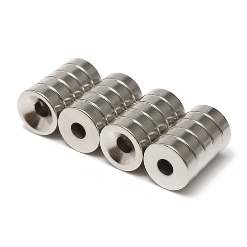 แม่เหล็กมีรูกรวย เอนกประสงค์ Dia15mm Hole5mm N35 Magnets Neodymium (ก้อนละ)