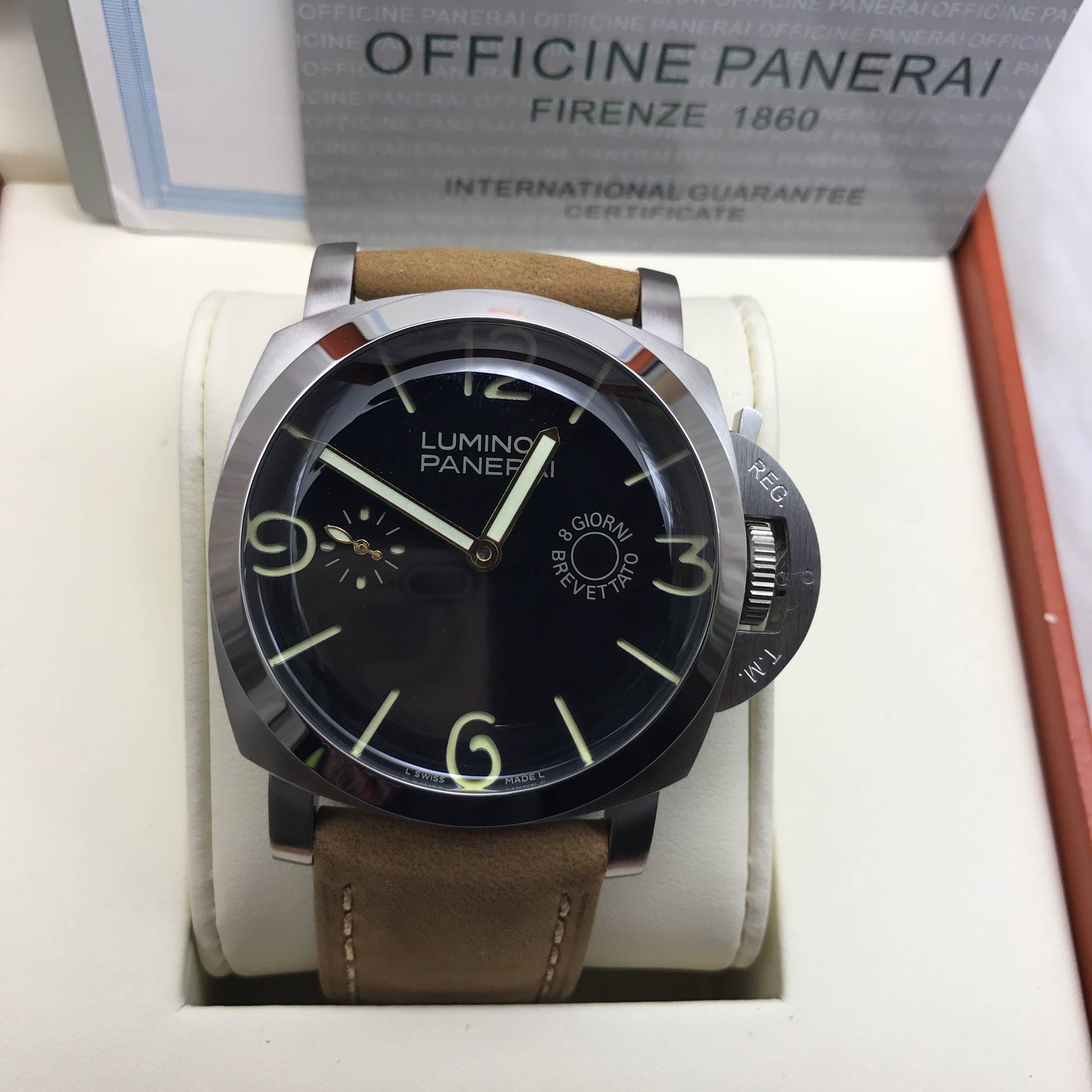 นาฬิกา Panerai รุ่น Luminor Automatic 8Day Mirror Swiss