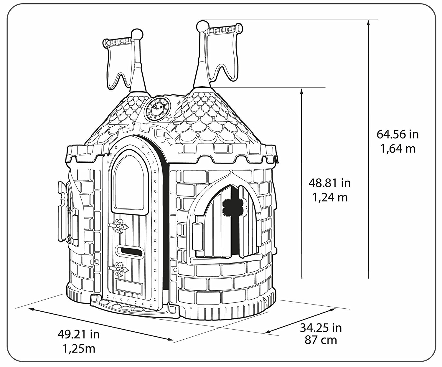 ปราสาทจำลองสำหรับเด็กเล็ก Feber Junior Princess Palace Playhouse