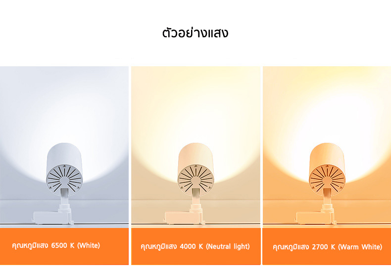 Track light COB Led สำหรับโฟกัสแสงไฟเฉพาะจุด [CMJ-GDD-002]