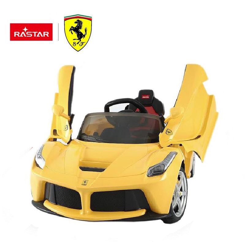 รถแบตเตอรี่พร้อมรีโมทบังคับวิทยุ RASTAR Ferrari Laferrari FXX K 12V Ride-On (Yellow)