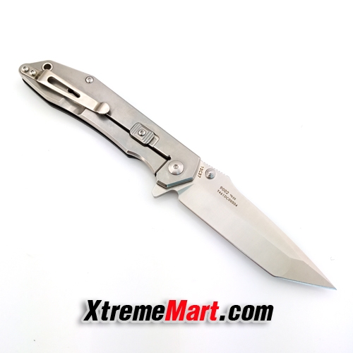 มีดพับ Sanrenmu 9002-BK (ด้าม G10&Stainless)ใบมีด Tento Liner Lock Stainless Steel Folding Knife (สีดำ)