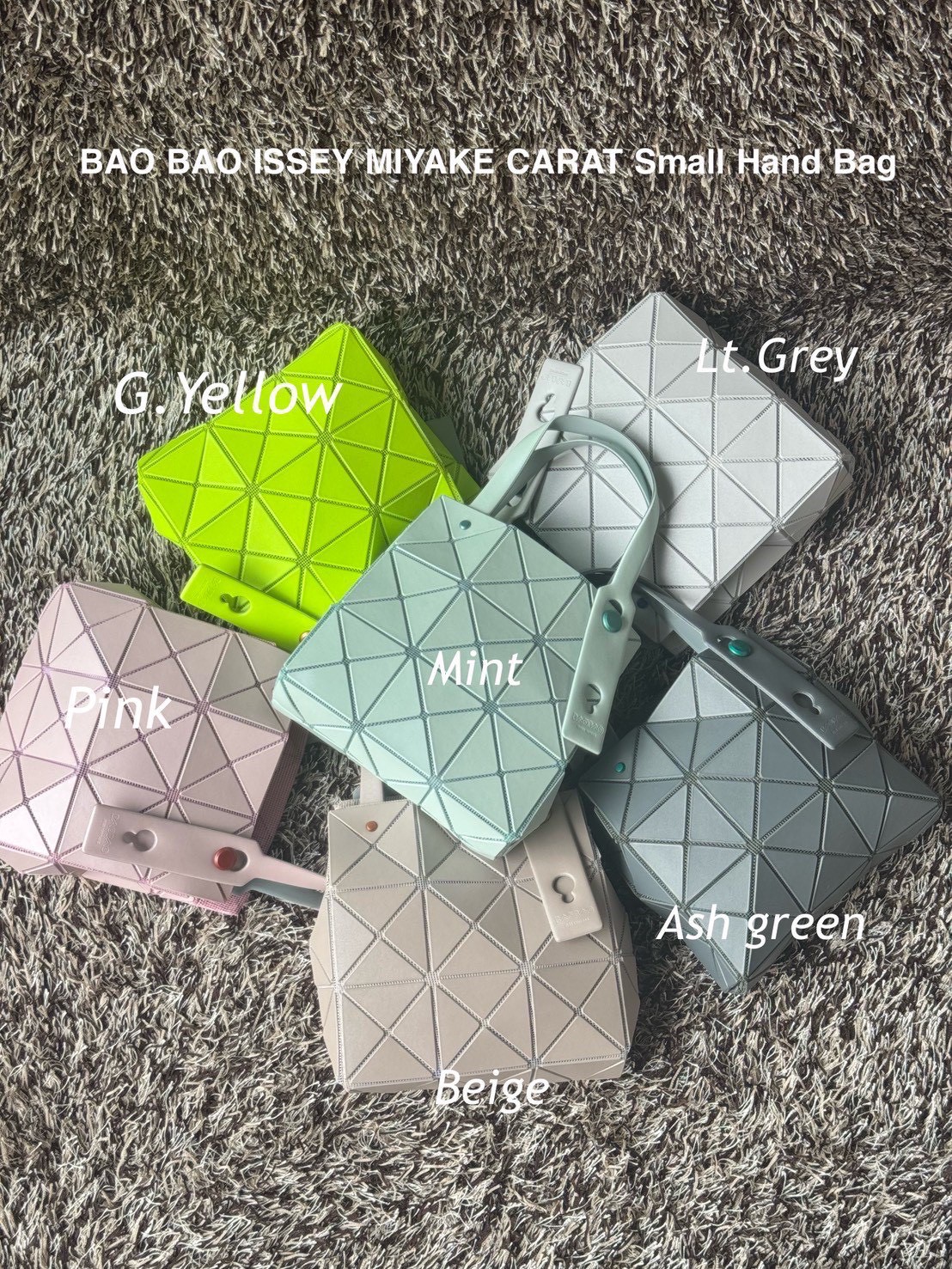 BAO BAO ISSEY MIYAKE CARAT Small Hand Bag (แอดไลน์ก่อนสั่งซื้อ)