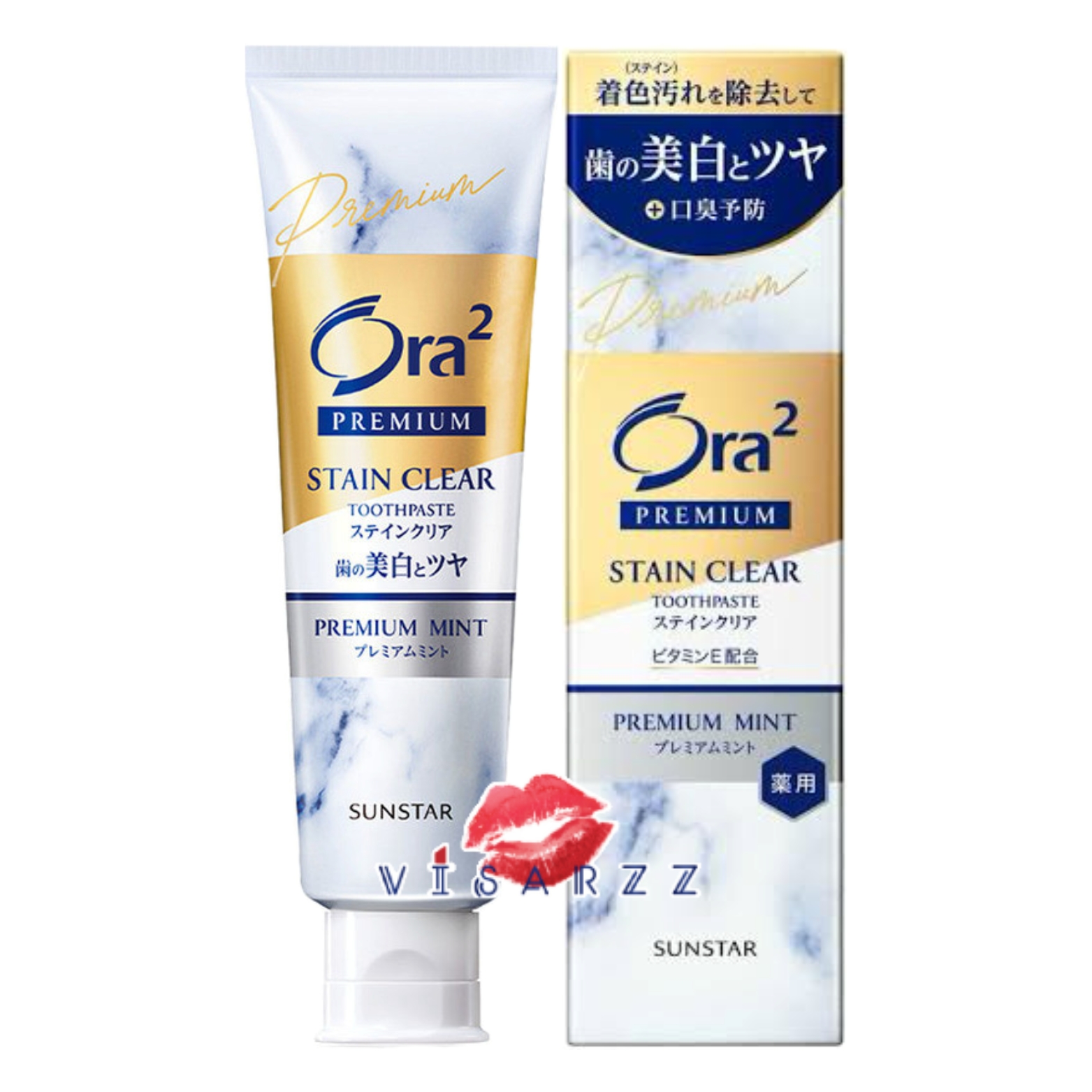 (Premium Mint) Sunstar Ora2 Me Premium 100g ยาสีฟันโอราทู สูตรพรีเมี่ยม คอลเล็กชั่น ฟันขาว ขจัดคราบหินปูน