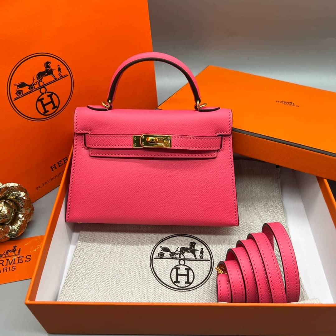 กระเป๋า hm kelly mini leather 19 cm มินิ
