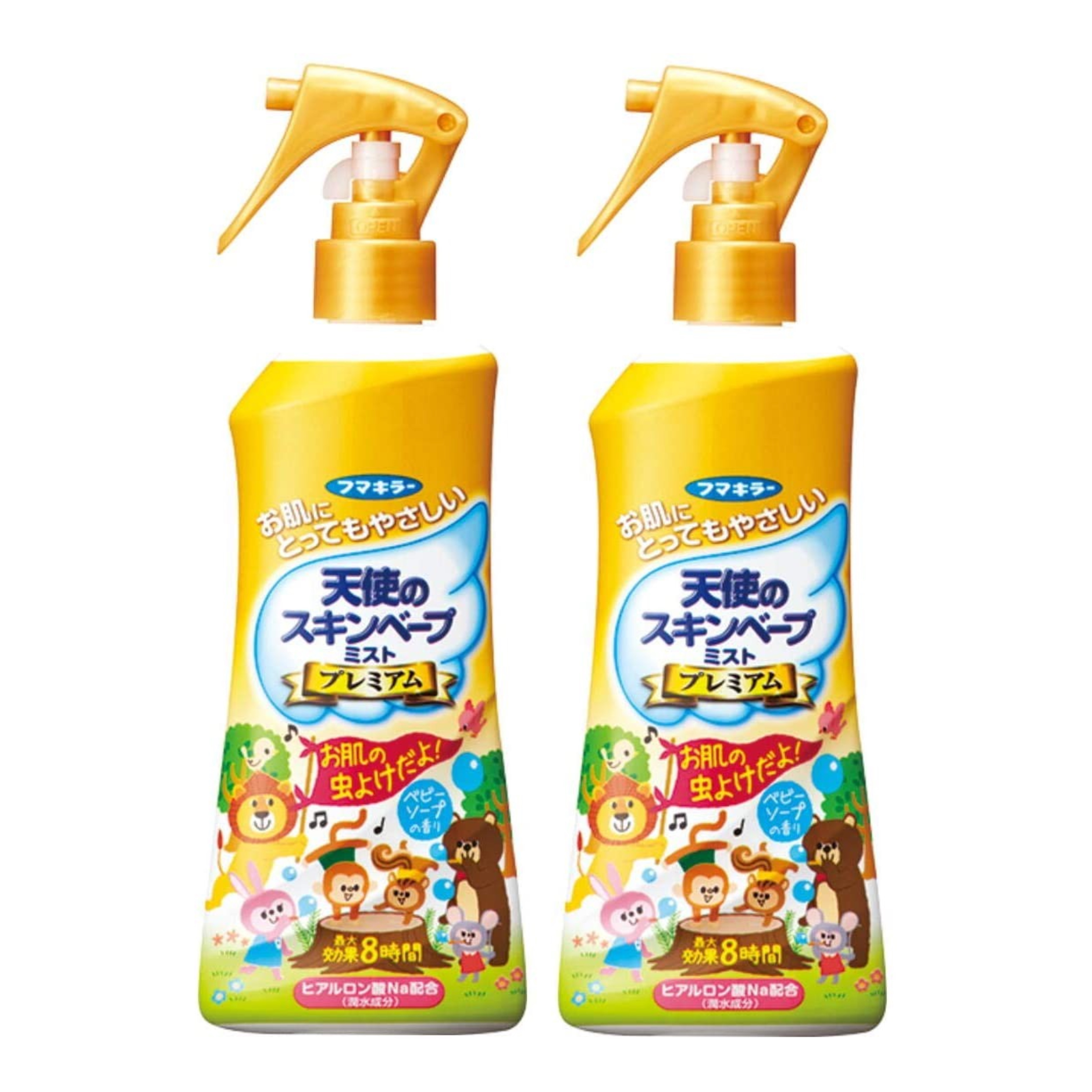 สเปรย์กันยุงและแมลงชนิดน้ำ Fumakira Skin Vape Angel's Premium Mist - Baby Soap Scent (200ml.)