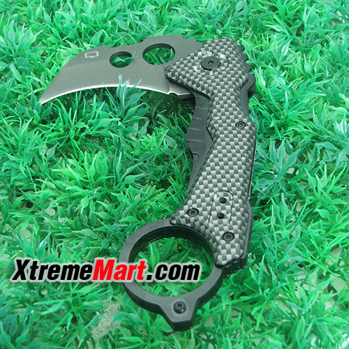 มีดพับ Karambit Mini DA46 Camping Pocket Knives 57HRC Aluminum Alloy Handle Folding Knife