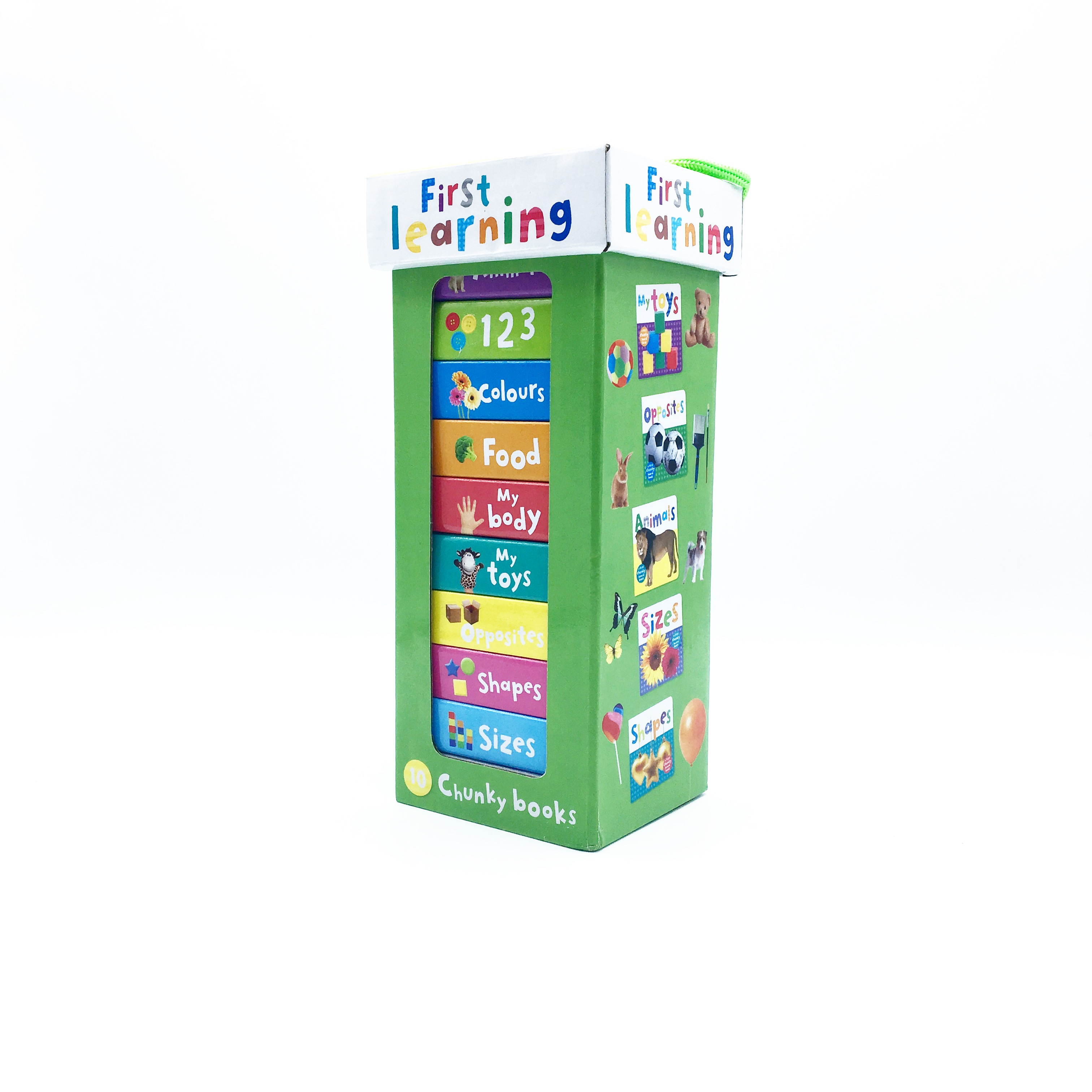ชุดหนังสือเสริมทักษะสำหรับลูกน้อย Book Tower 10 Chunky Books - First Learning