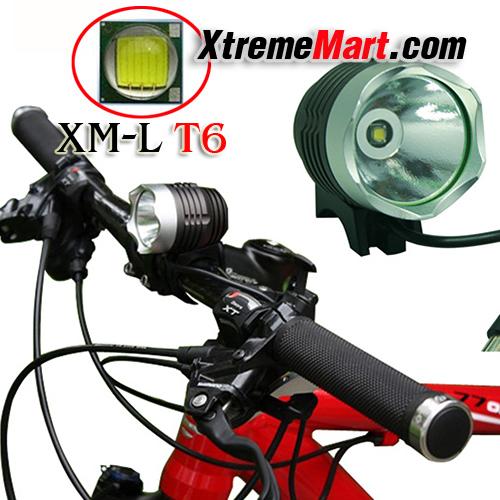 ไฟฉายติดจักรยาน Power Bank USB CREE XML XM L T6 1200 Lumen LED Cycle Bicycle Lamp Bike Light Headlamp Headlight Camping