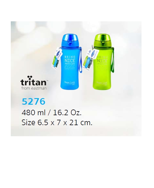 P10626 กระบอกน้ำ อย่างดี พรีเมี่ยม (6*7*21 cm) No.5276 ราคาส่งต่อ 12 ใบ: 90 บ/ใบ