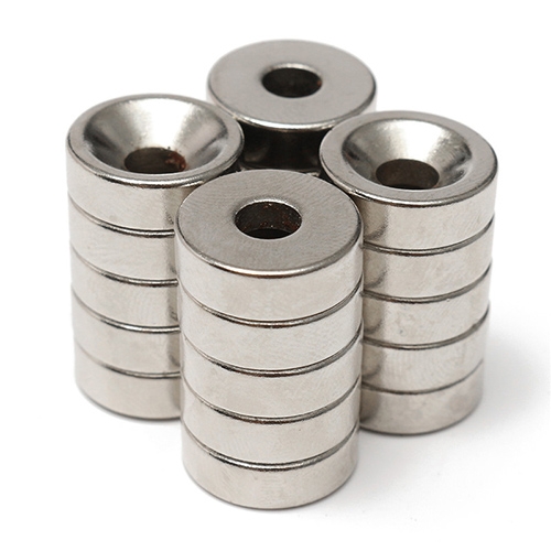 แม่เหล็กมีรูกรวย เอนกประสงค์ Dia15mm Hole5mm N35 Magnets Neodymium (ก้อนละ)