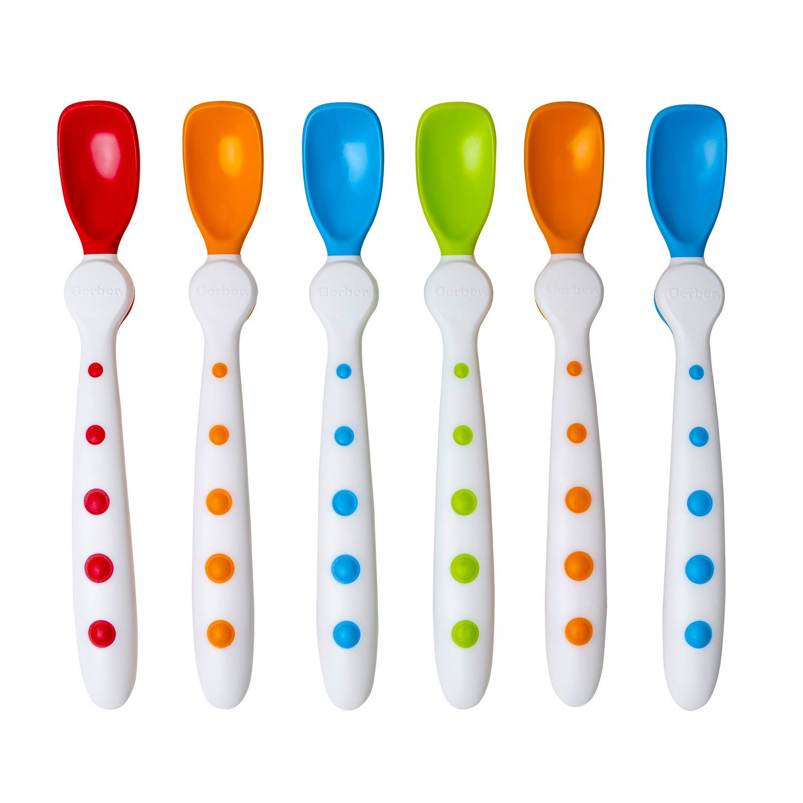 ช้อนป้อนอาหารสำหรับทารกและเด็กเล็ก NUK Gerber Graduates 6 Rest Easy Spoons