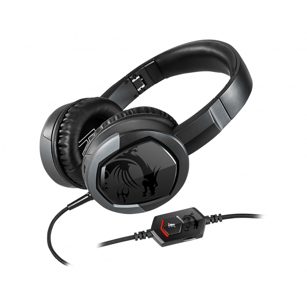 Headset MSI Immerse GH30 V2 7.1 Surround Sound 3.5mm Plug หูฟังเกมมิ่ง รับประกันศูนย์2ปี