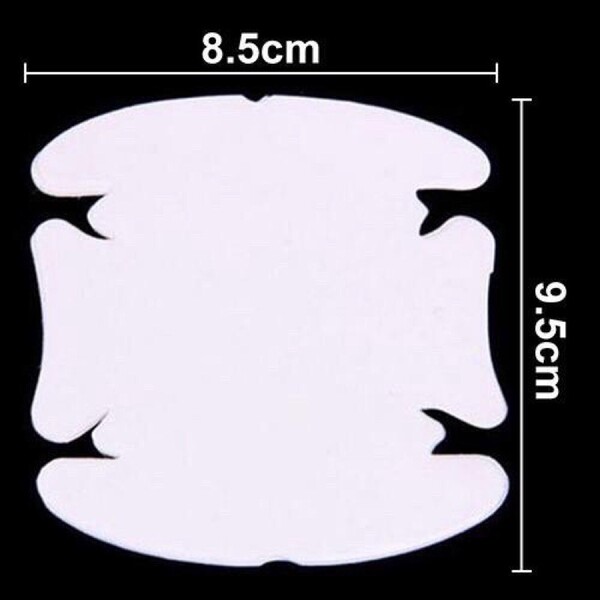 ฟิล์มใสกันรอย ตรงที่จับประตูรถ 4 ชิ้น สติ๊กเกอร์กันรอย ป้องกันมือจับประตูรถยนต์ และรอยขีดข่วนต่างๆ