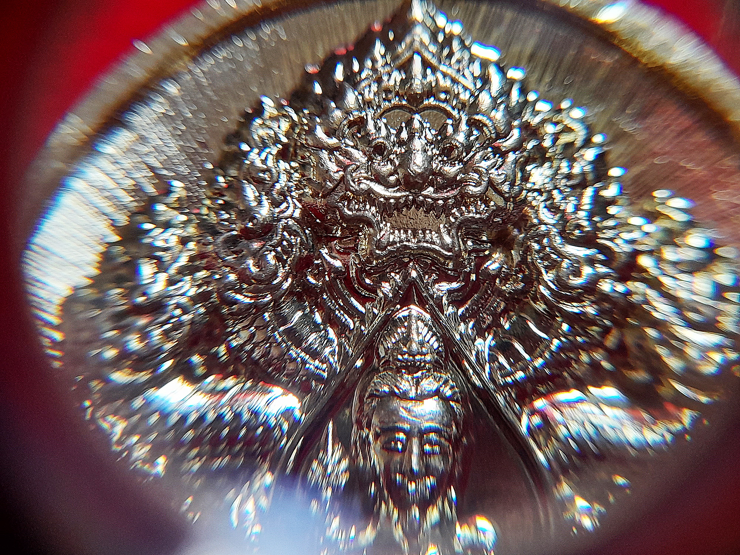 เหรียญ พญานาคราช๙เศียร หลัง นาคเกี้ยว (เก้าอธิบดี พญานาค ทั้ง๙ตระกูล) เนื้อปลอกลูกกระสุนปืน ปี2565 #รับประกันแท้