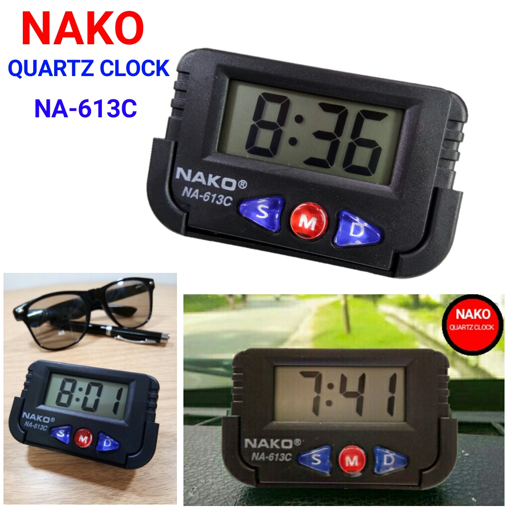 นาฬิกาตั้งโต๊ะ นาฬิกาติดรถยนต์NAKO รุ่น NA-623C