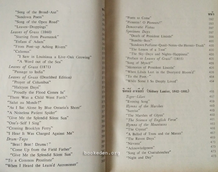 วรรณคดีอเมริกัน ในศตวรรษที่สิบเก้าระยะปลาย ประวัติและวิเคราะห์