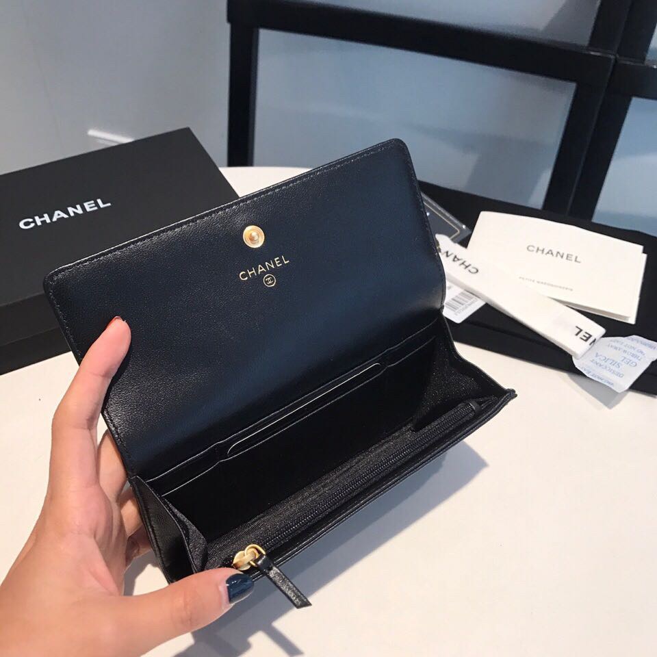 กระเป๋าสตางค์ cn wallet ใบยาว หนังแกะ มีหลายสี
