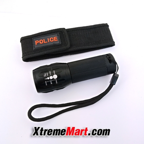 ไฟฉายซูม UltraFire Zoom AAA Flood-to-Throwing Cree Q5 Flashlight 3 โหมด (3AAA)