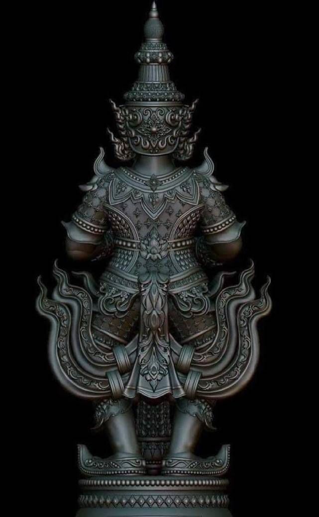 รูปหล่อ ท้าวเวสสุวรรณ สีดำ (สูง 9นิ้ว) เนื้อโลหะ ปี2565 #รับประกันแท้