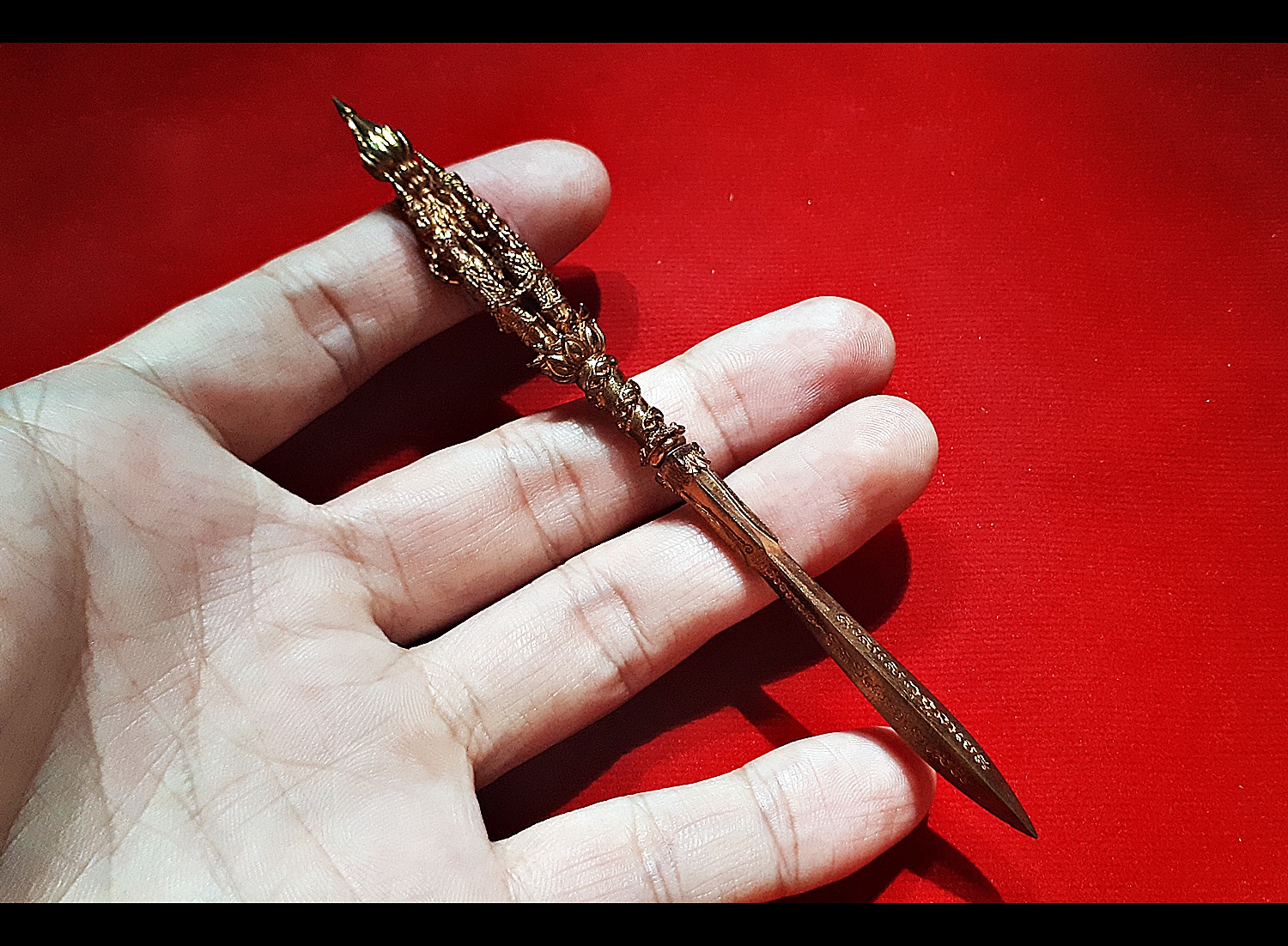 พระขรรค์โสฬส ศรีสรรเพชญ์ ที่๑ (ด้ามท้าวมหาราช ทั้ง4องค์ ท้าวจตุโลกบาล) (เข้าพิธีปลุกเสกมีดหมอเพชราวุธ วัดท่าขนุน ปี2558) #รับประกันแท้