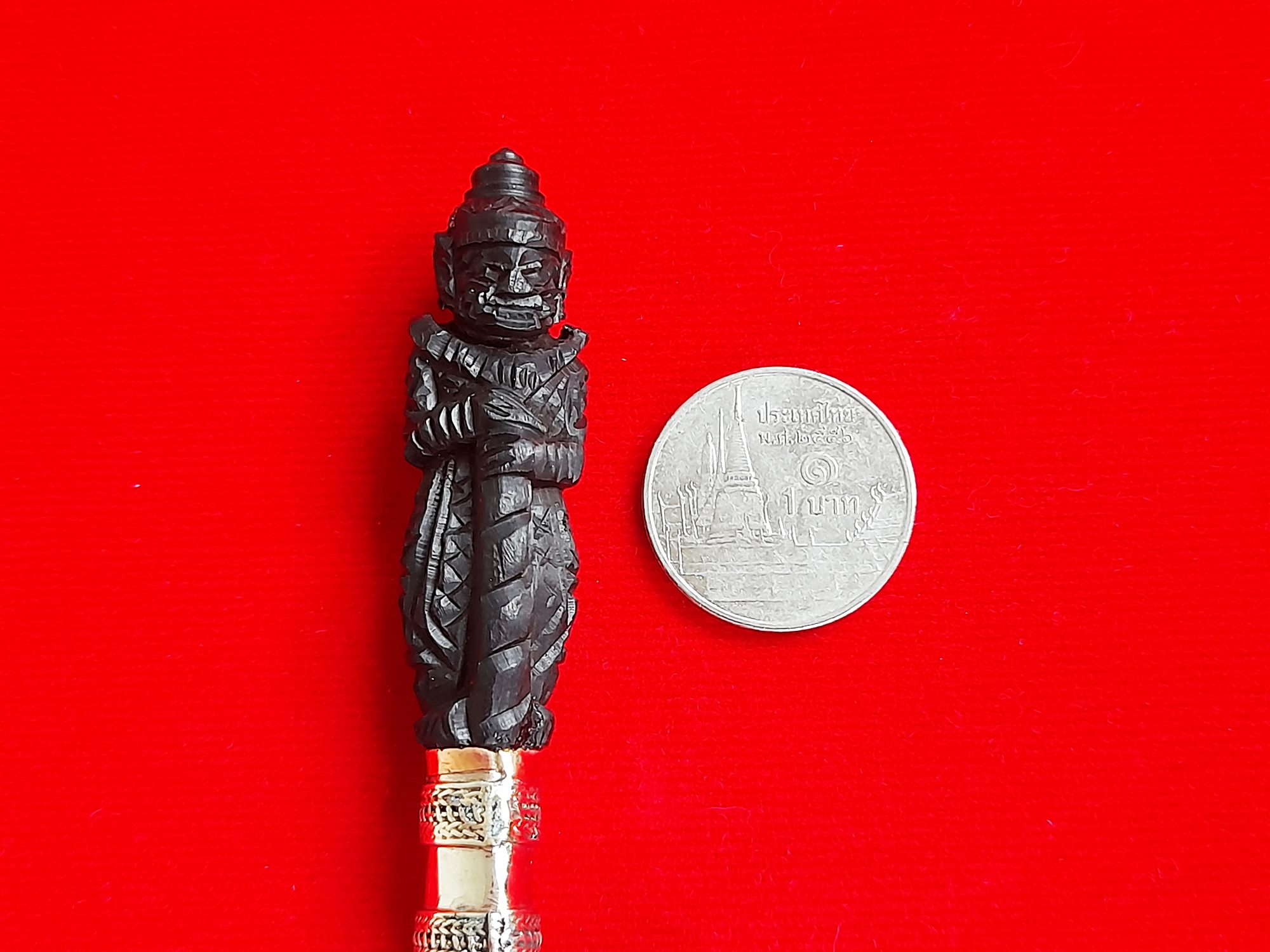 มีดหมอ (ตีจากเหล็กยอดพระธาตุ) ด้ามหัวท้าวเวสสุวรรณ เข้าพิธีปลุกเสก 3ปี