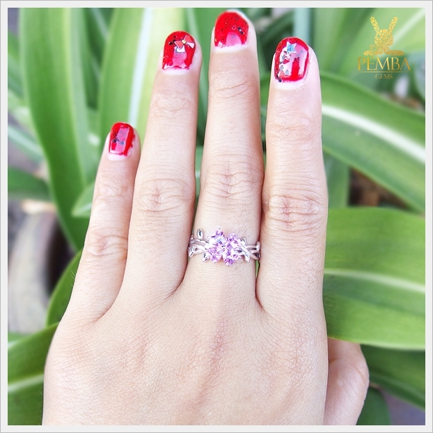 แหวนพิงค์ทัวร์มาลีนแท้ ดีไซน์สุดเก๋ ใส่เสริมเพิ่มเสน่ห์น่าหลงใหล