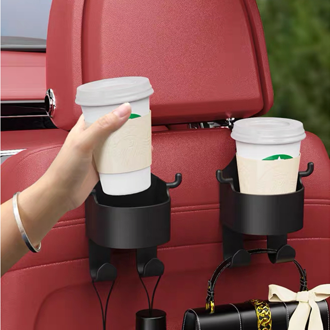 ตะขอแขวนแก้วน้ําในรถ อเนกประสงค์ สําหรับติดเบาะหลังรถยนต์ อุปกรณ์เสริมในรถยนต์