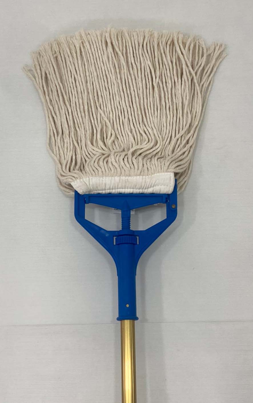 ชุดหัวไม้ถูพื้นพลาสติกหัวเกลียว 8 นิ้ว สีน้ำเงิน