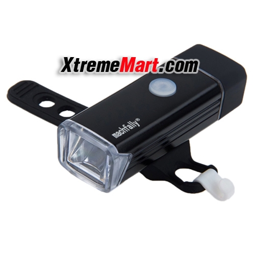 ไฟฉายติดจักรยาน Machfally Light Bicycle USB rechargeable aluminum light 180 lumens LED Front Bike Safety Light