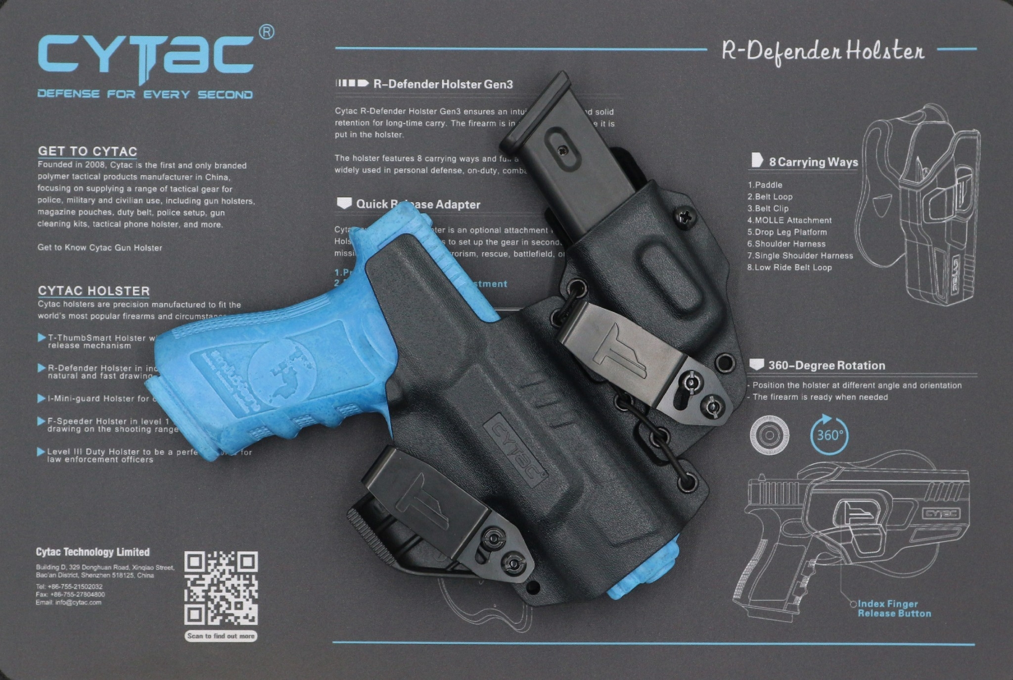 CYTAC thailand ซองพกใน K-MASTER รุ่น G19/G17 อัพเลเวล พร้อมซองแม็ก