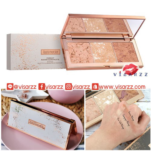 (ลดมากกว่า 42%) Laura Mercier Stardust Radiant Glow Palette พาเลทเพื่อผิวโกลว์สวย ประกอบด้วยไฮไลต์ 3 เฉดสี ที่ช่วยเพิ่มมิติเปล่งประกายแวววาวให้กับผิว เนื้อสัมผัสเนียนเกลี่ยง่าย ให้ผลลัพธ์อย่างเป็นธรรมชาติ