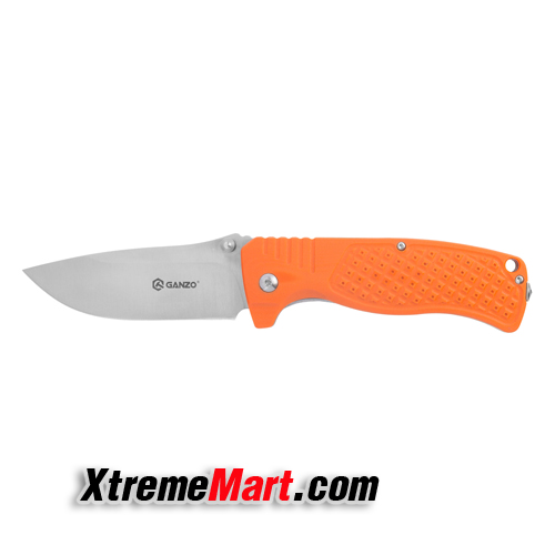มีดพับ GANZO G722-OR Folding Knife 440c Blade G10 Handle (สีส้ม)