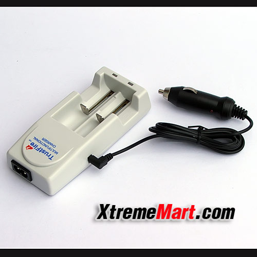 12V Car Cigarette Lighter Adapter สำหรับเครื่องชาร์จ Trustfire TR-001